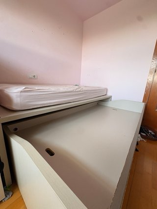 Cama nido y armario habitación juvenil