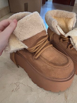 Botas de pelo estilo lolita