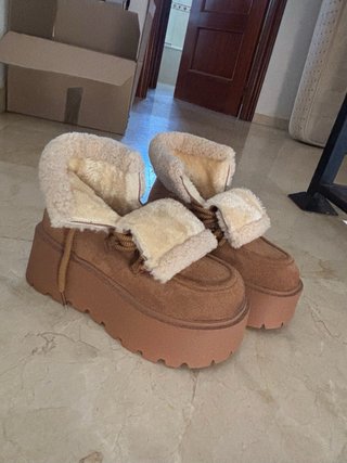Botas de pelo estilo lolita