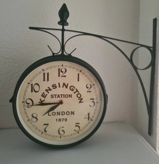 Reloj Estación Tren Vintage Pared