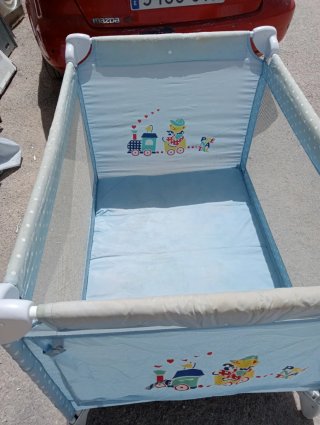 Cuna de viaje Prenatal azul