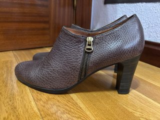 Botines Hispanitas Talla 41 Marrón Piel