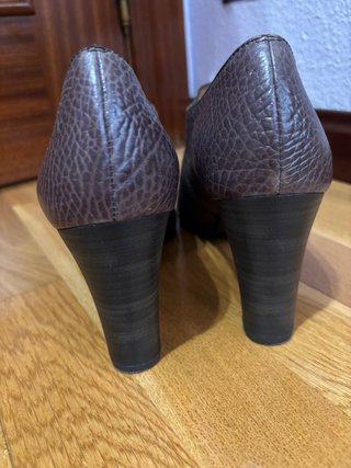 Botines Hispanitas Talla 41 Marrón Piel