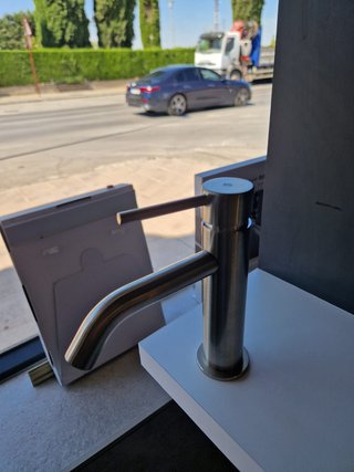 Monomando Lavabo SIRIO Níquel Cepillado GME