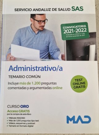 Temario oposiciones admistrativo SAS