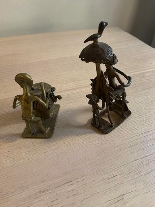 Figuras africanas de bronce