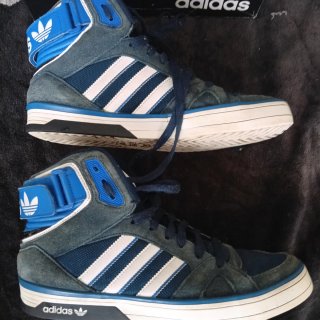 Zapatillas Adidas Altas Azul/Gris