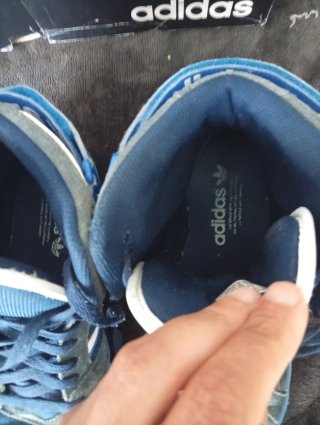 Zapatillas Adidas Altas Azul/Gris