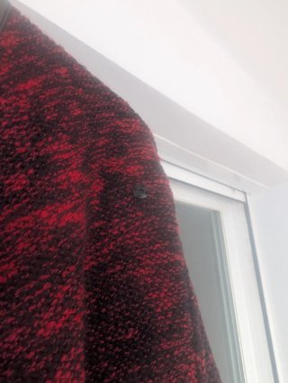 Chaqueta punto mujer color rojo