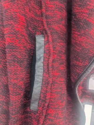 Chaqueta punto mujer color rojo