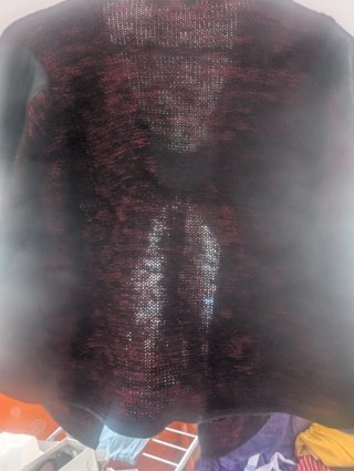 Chaqueta punto mujer color rojo