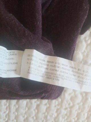 Falda Zara Talla L Morado