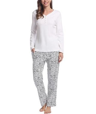 Pijama Mujer Lana Bambú XL Leopardo