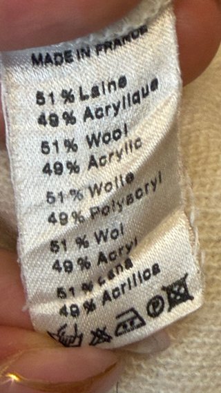 Jersey Lacoste Beige V-Neck