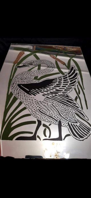 Espejo decorativo cisne