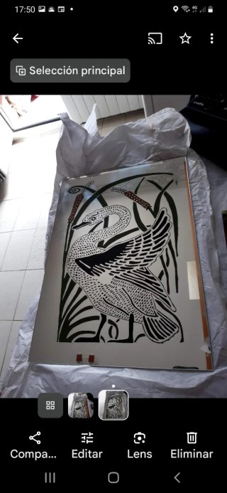 Espejo decorativo cisne