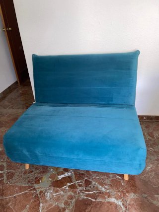 Sillón Cama Maison du Monde Azul Petróleo.