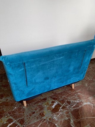 Sillón Cama Maison du Monde Azul Petróleo.