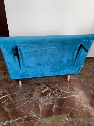 Sillón Cama Maison du Monde Azul Petróleo.