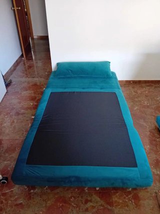 Sillón Cama Maison du Monde Azul Petróleo.