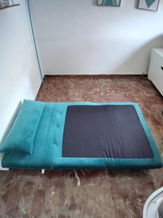 Sillón Cama Maison du Monde Azul Petróleo.