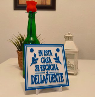 Placa Decorativa azulejo Dellafuente