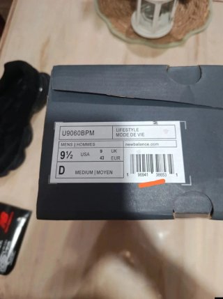 New Balance 9060 Triple Black - Nuove con scatola