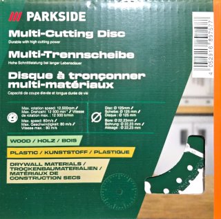 Discos Parkside 125mm: Raspador y Multicorte