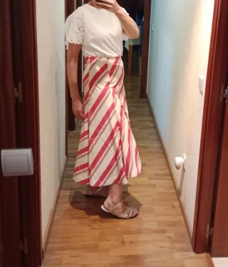Falda larga Zara W Collection