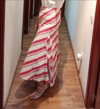 Falda larga Zara W Collection
