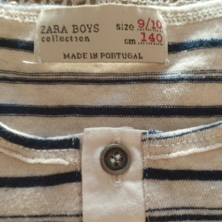 Camiseta niño Zara 9-10 años rayas