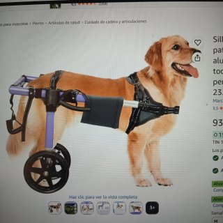 Silla de ruedas para perro talla XL