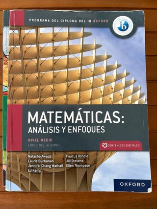 Matemáticas análisis y enfoques. Libro del alum...