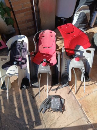 Silla Hamax Smiley y Siesta Bicicleta