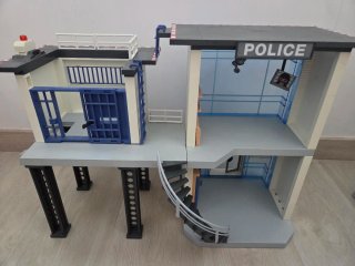 Lote Playmobil Comisaría, Gasolinera y Gimnasio