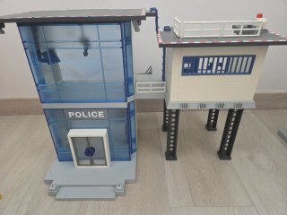 Lote Playmobil Comisaría, Gasolinera y Gimnasio