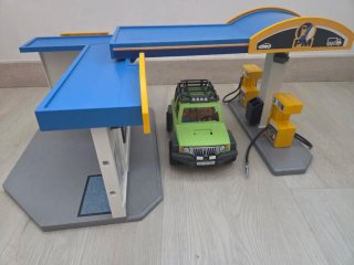 Lote Playmobil Comisaría, Gasolinera y Gimnasio