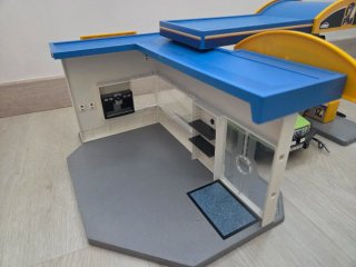 Lote Playmobil Comisaría, Gasolinera y Gimnasio