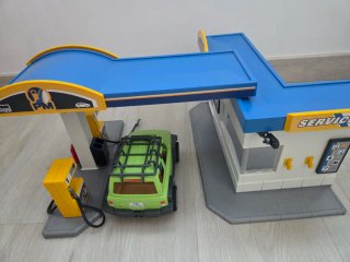 Lote Playmobil Comisaría, Gasolinera y Gimnasio
