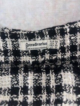 Falda pantalón a cuadros Stradivarius