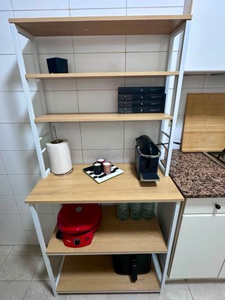 Estantería Cocina Industrial Madera y Metal