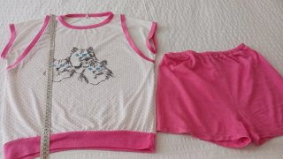 Pijama Verano Niña Gatos. T / 16