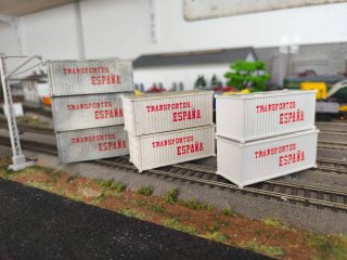 H0-Lote 7 Contenedores H0 Transportes España