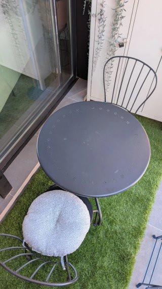 Mesa y 2 Sillas Exterior Ikea LACKO