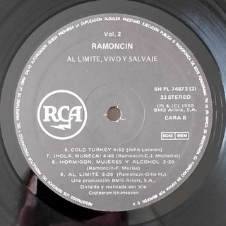 Ramoncín - Al Límite, Vivo Y Salvaje - 2LP