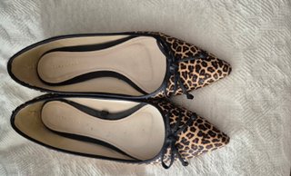 Manoletinas Zara pelo leopardo T.37