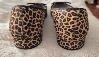 Manoletinas Zara pelo leopardo T.37