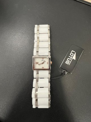 Reloj Lotus 15597/2 Mujer Blanco y Plata