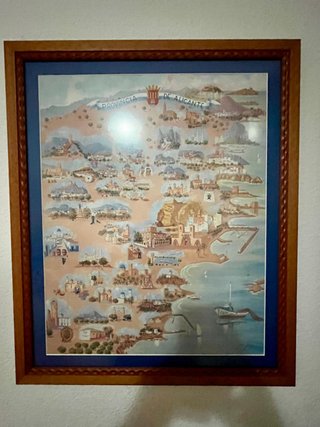 Mapa decorativo Provincia de Alicante