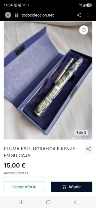 Pluma Estilográfica Firenze en Caja